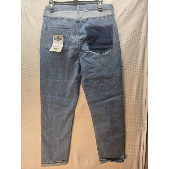 Sonoma Jeans Womens Size 10 High Rise Denim Patchwork Patches - Picture 7 of 9